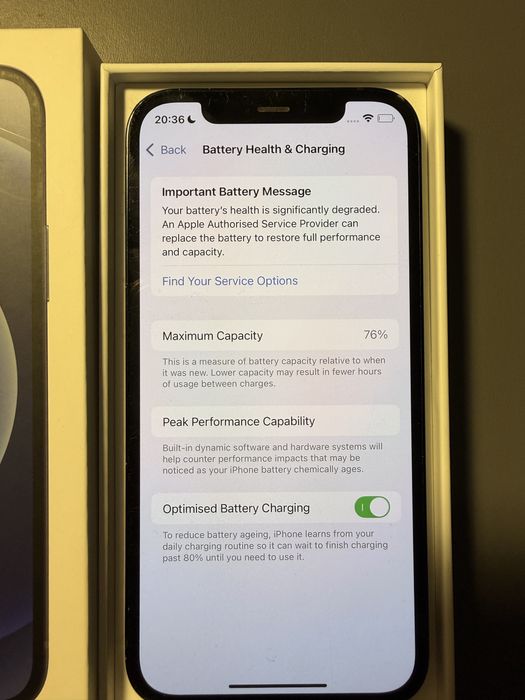 Iphone 12 Negru 168 GB