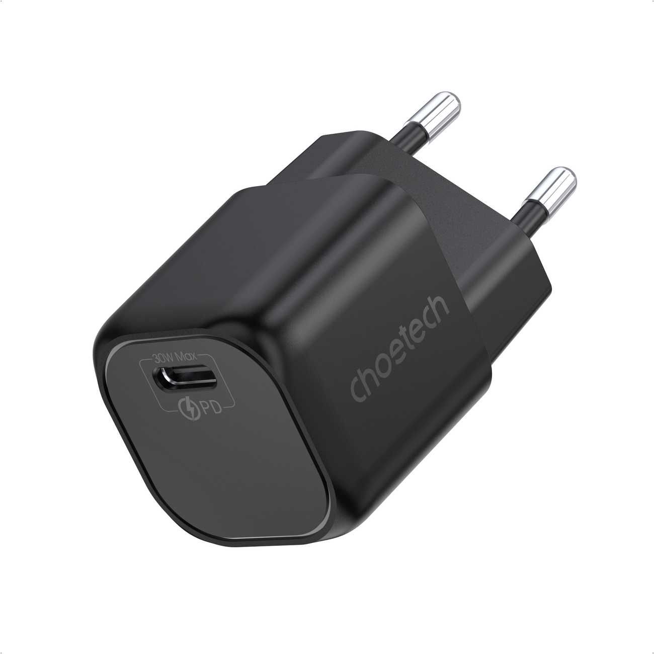Бързо зарядно Choetech GaN USB charger Type C PD 30W black