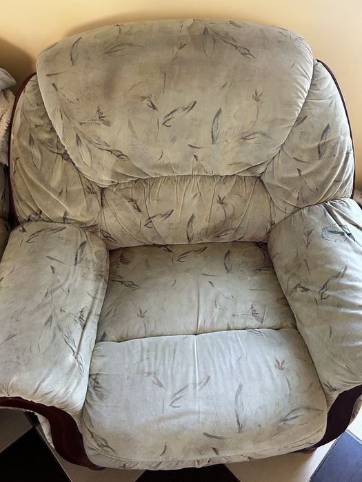 Set living – canapea, 2 fotolii și masă din marmură