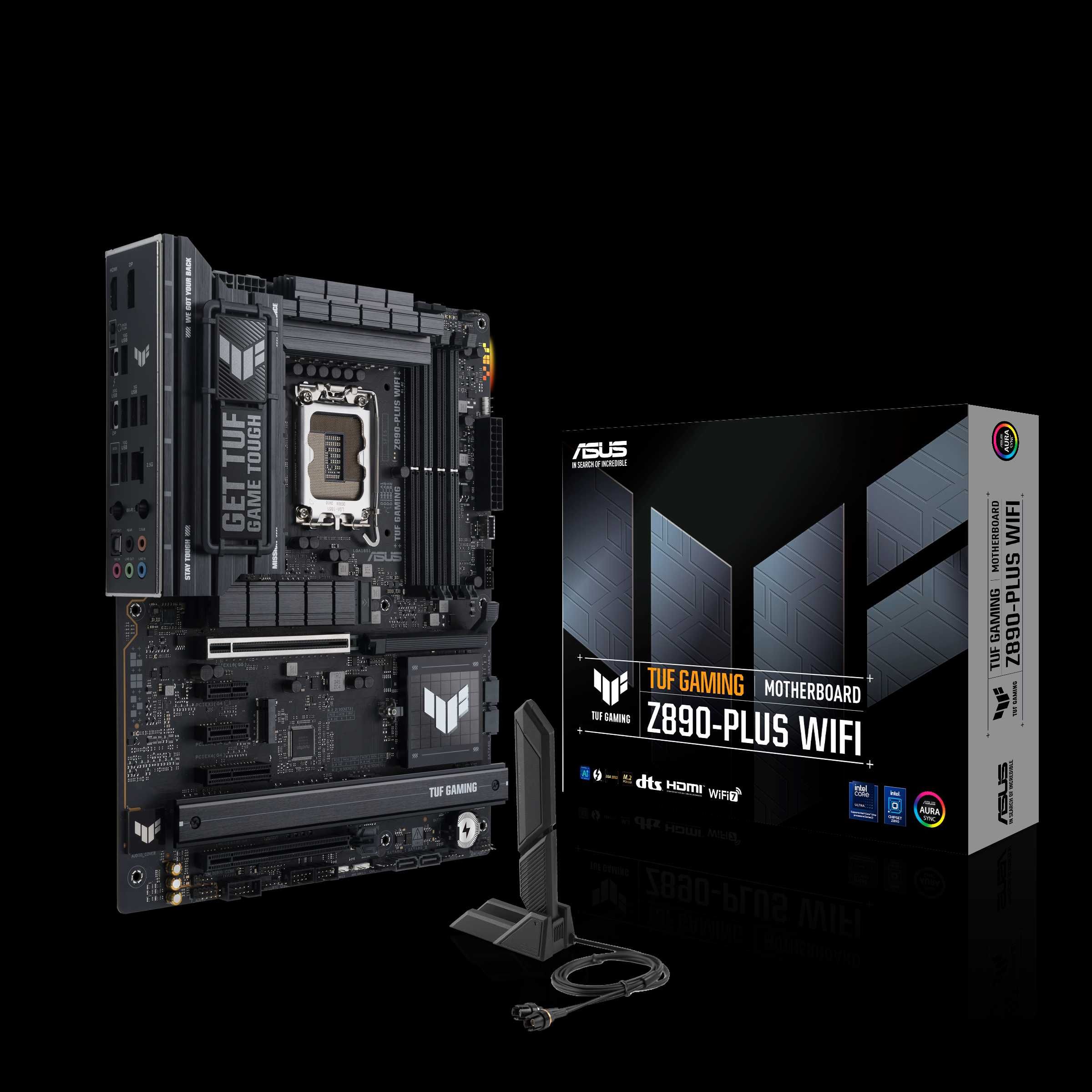 Материнская плата ASUS TUF GAMING Z890-PLUS WIFI. Сокет LGA 1851
