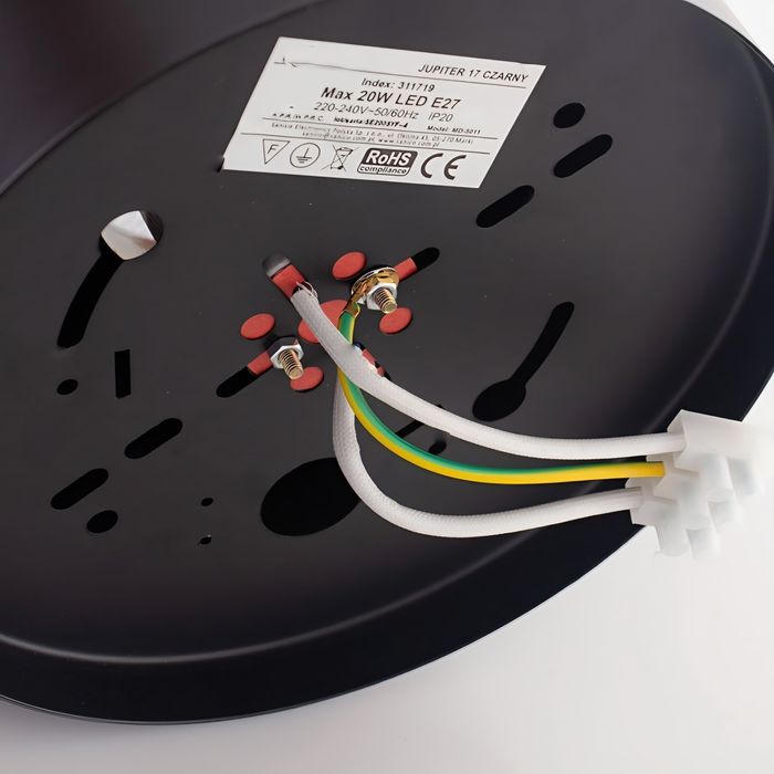 3 x Polux Jupiter 17, ceiling light, 1 x E27, 181 mm x 165 mm, grey