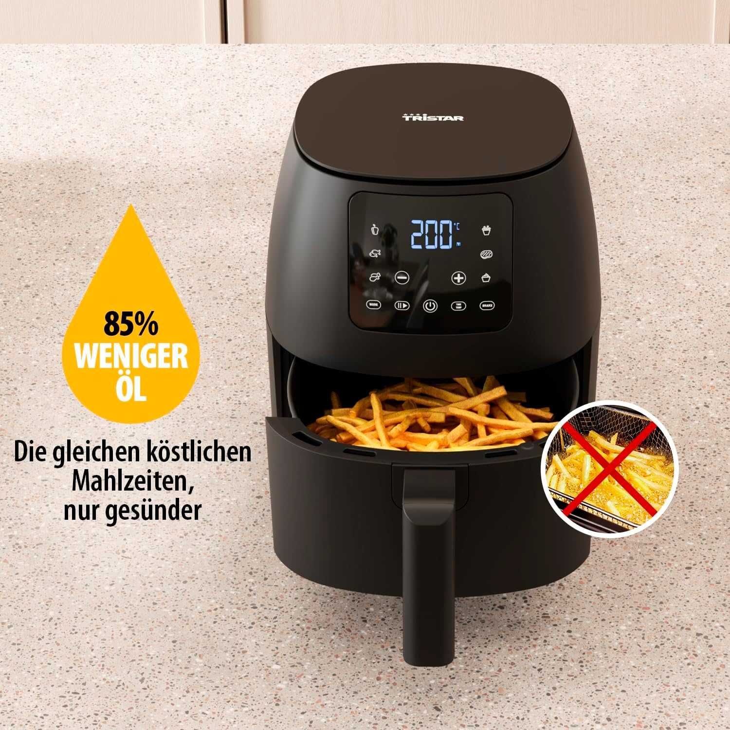 Уред за готвене с горещ въздух Tristar Mini Air Fryer 2L (FR-9015)