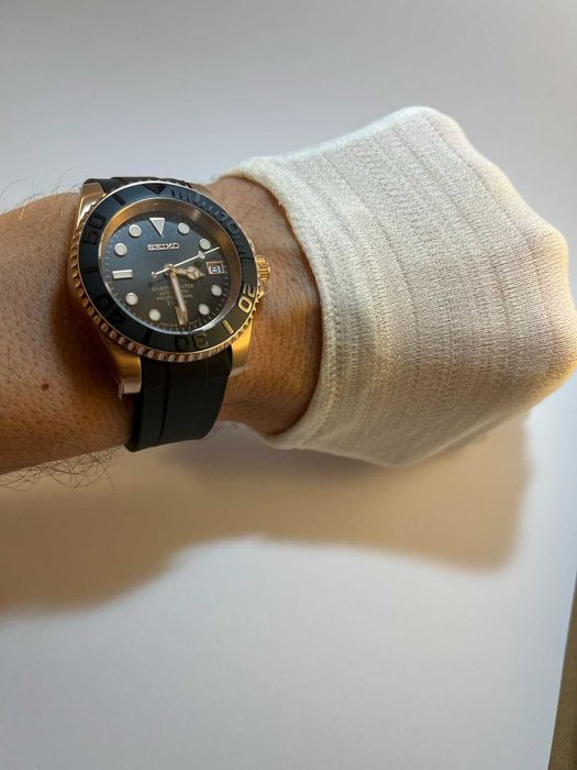 Часовник Seiko Yacht-Мaster Rose Gold (mod)