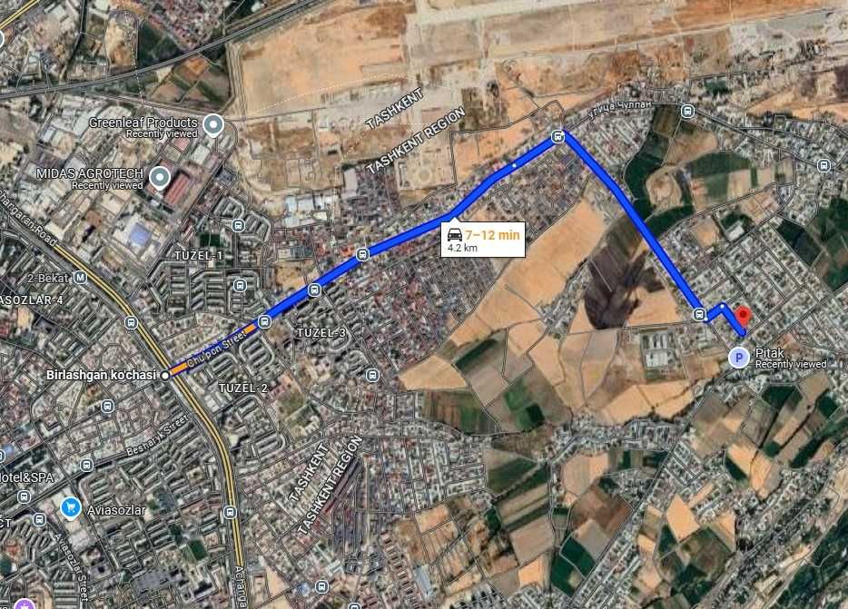 Йер нархида уй сотилади, 4.5 сотих. Тузель