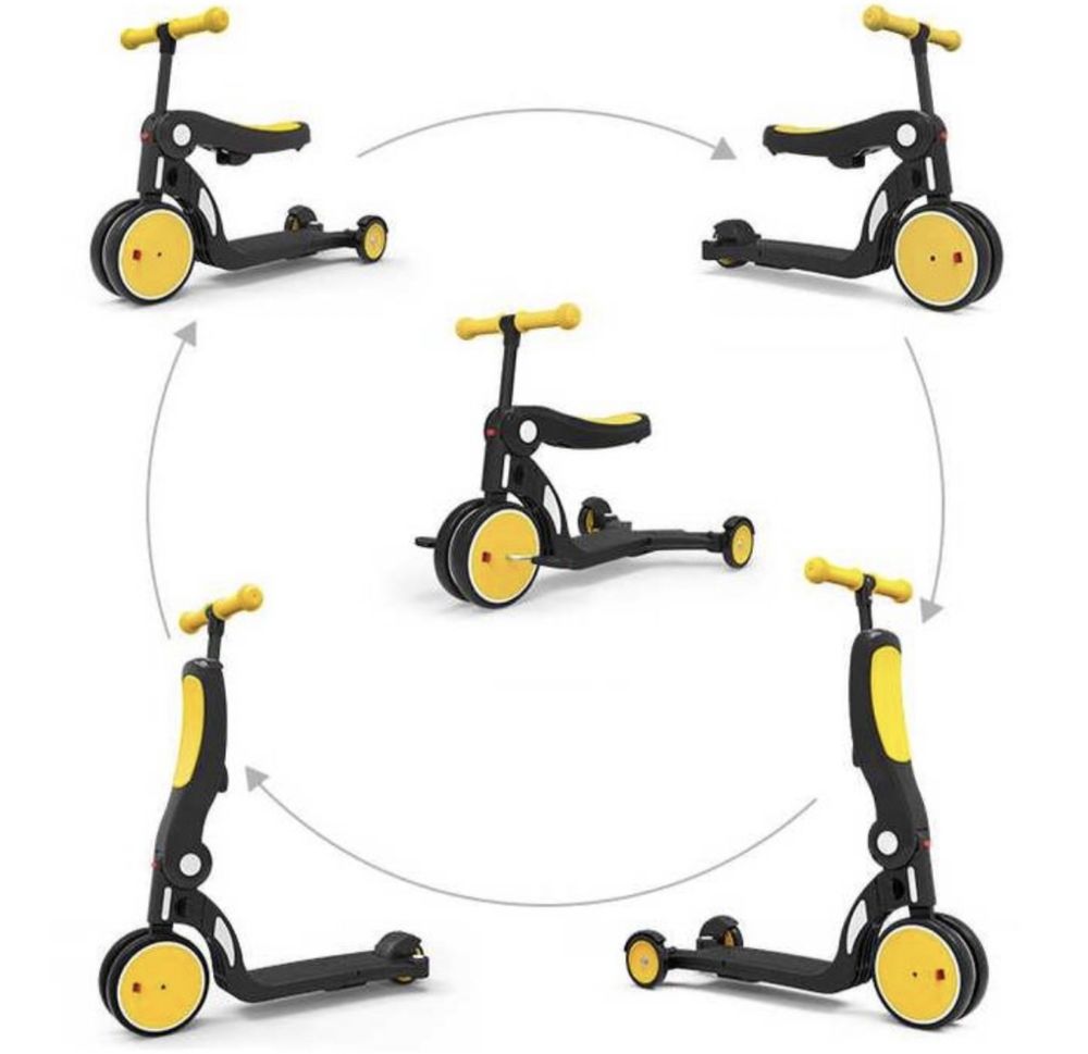 Самокат 5в1. Универсальный детский самокат. Доставка БЕСПЛАТНО!