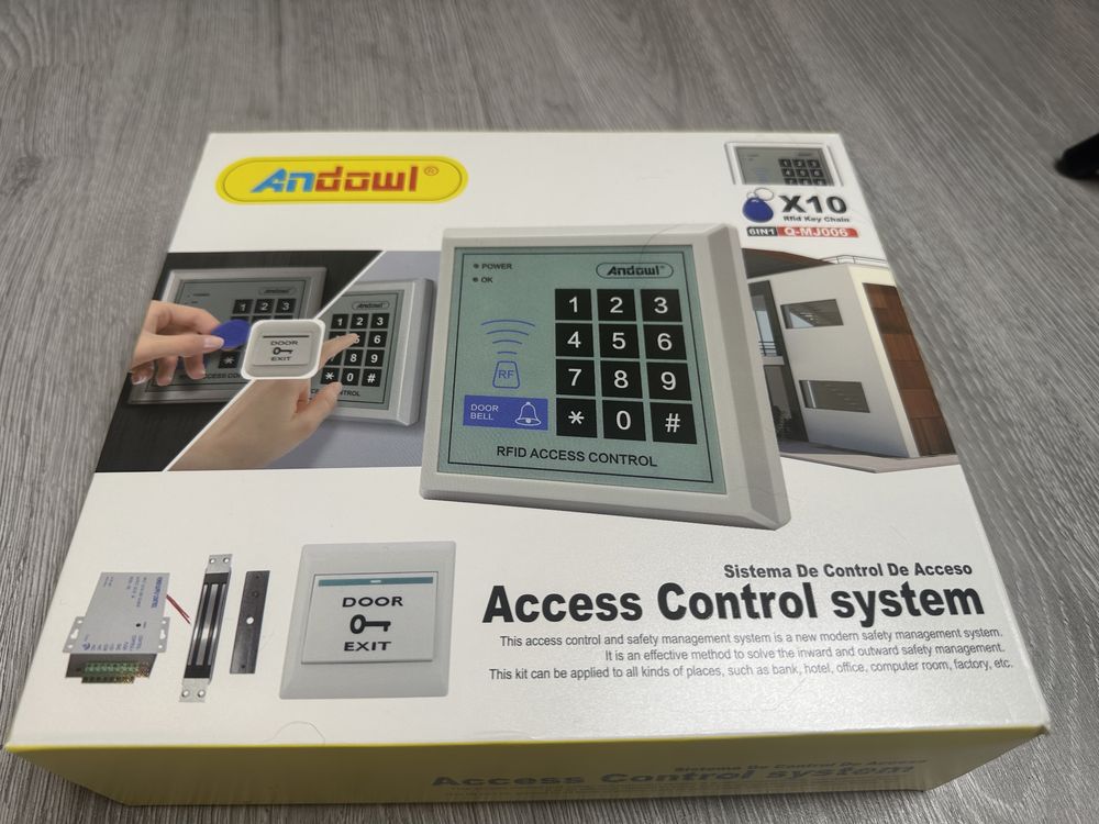 Set sistem control acces cartela si parola RFID MJ006