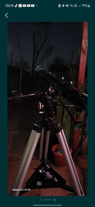 Vând telescop Skywatcher evostar 90/900mm pe montura eq2