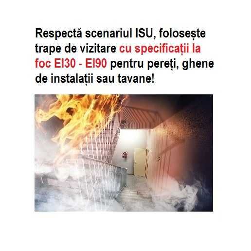 Producem trape de vizitare EI45 (EI30) pt pereti si ghene instalatii