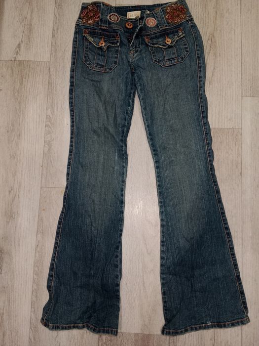 Штаны клеш джинсы у2к