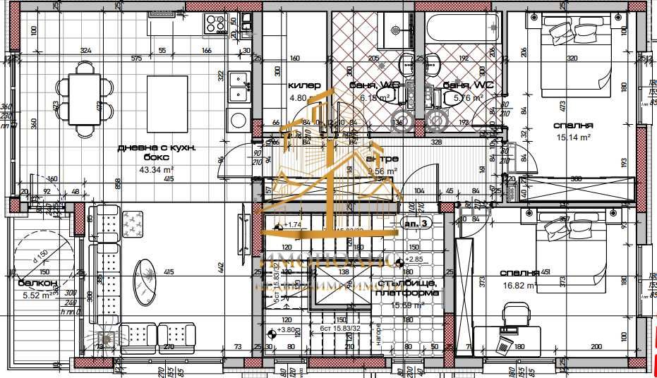Продава се Тристаен апартамент в Варна, м-т Зеленика - 163 кв.м за 1576 €/кв.м - Снимка #2