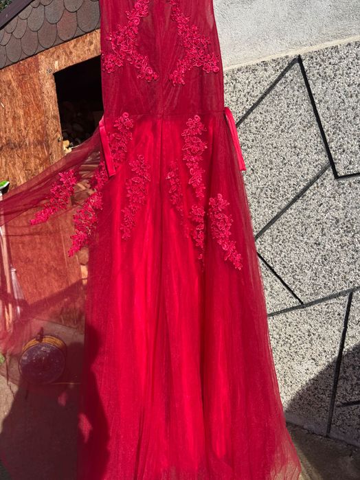 Уникална бална рокля Червена