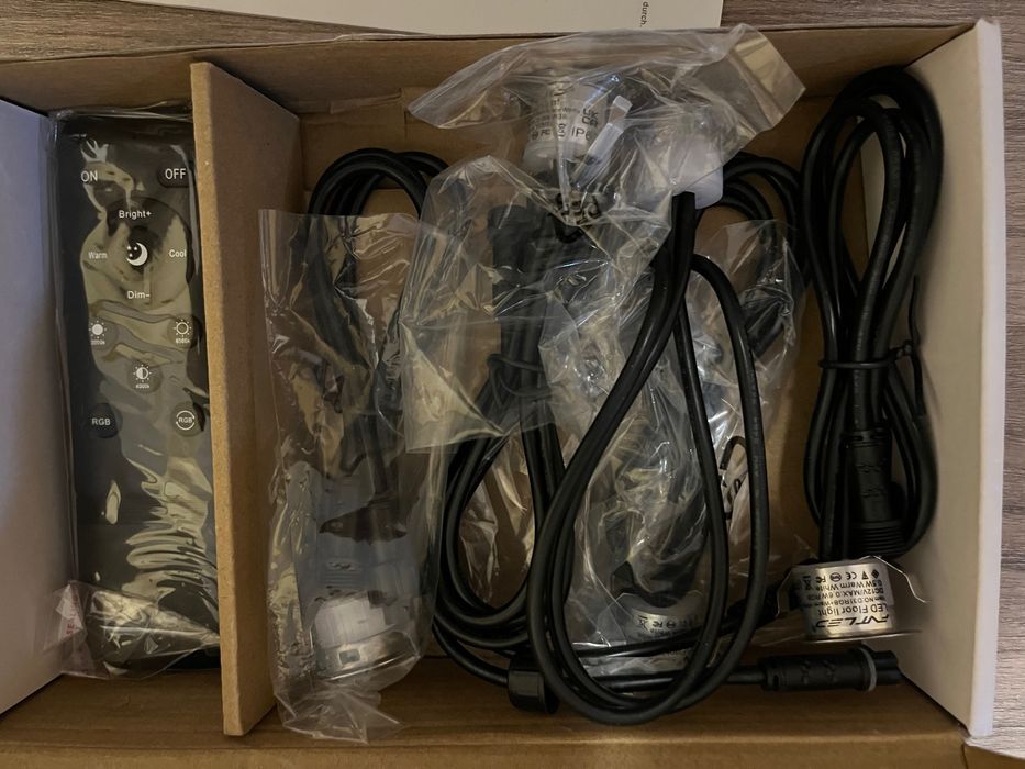 LED Вградено Осветление за Стълби/Тераса - 12V DC, RGB и Топло Бяло