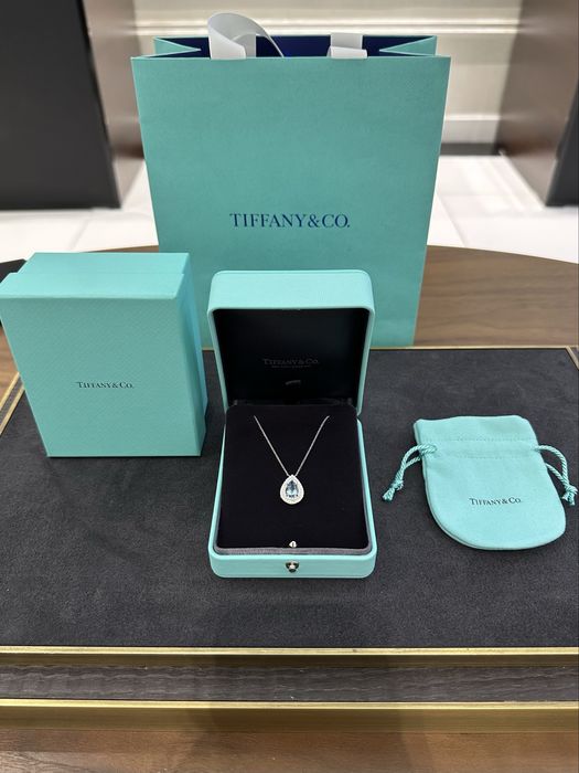 NEW Подвеска с аквамарином Tiffany & Co Tiffany Soleste 600054