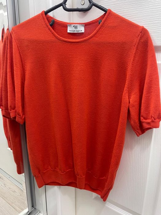 Maleta 100 % lana cu maneca scurtă