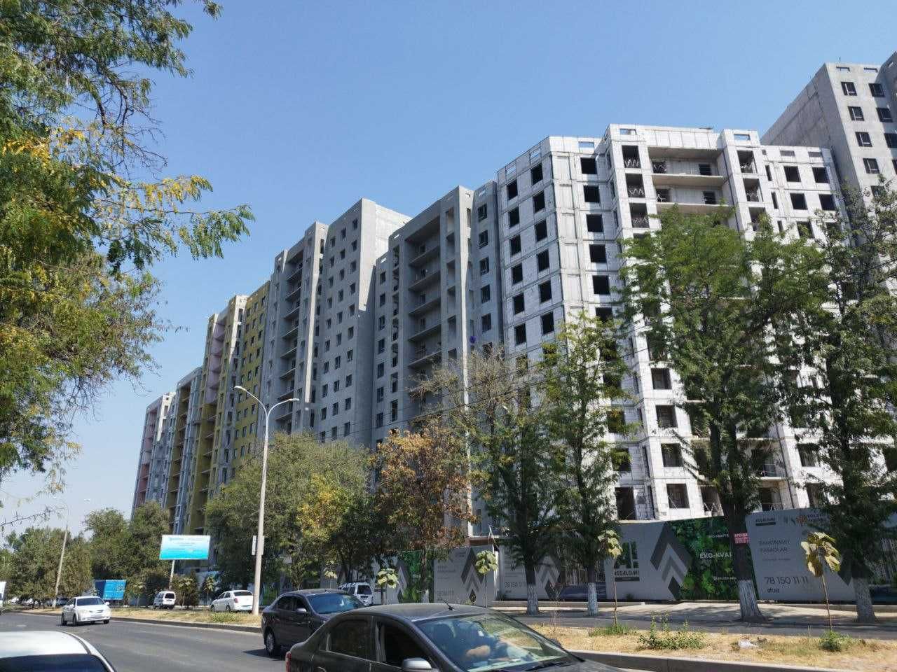 продаётся 1 комнатная квартира в ЖК "Assalom Jomiy" от Golden House