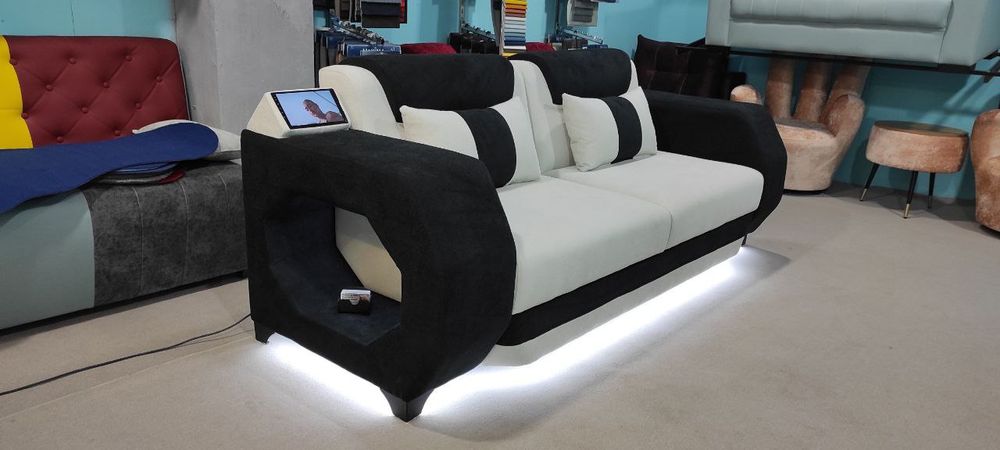 Музыкальный диван с подсветкой для дома офиса