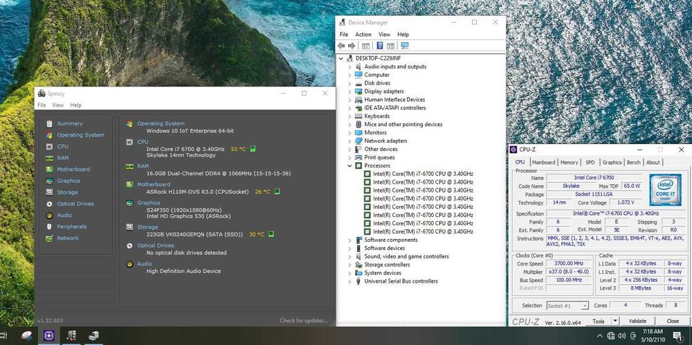 Procesor socket 1151 v1 Intel Core i7-6700 3.4Ghz Turbo 4Ghz 8Mb