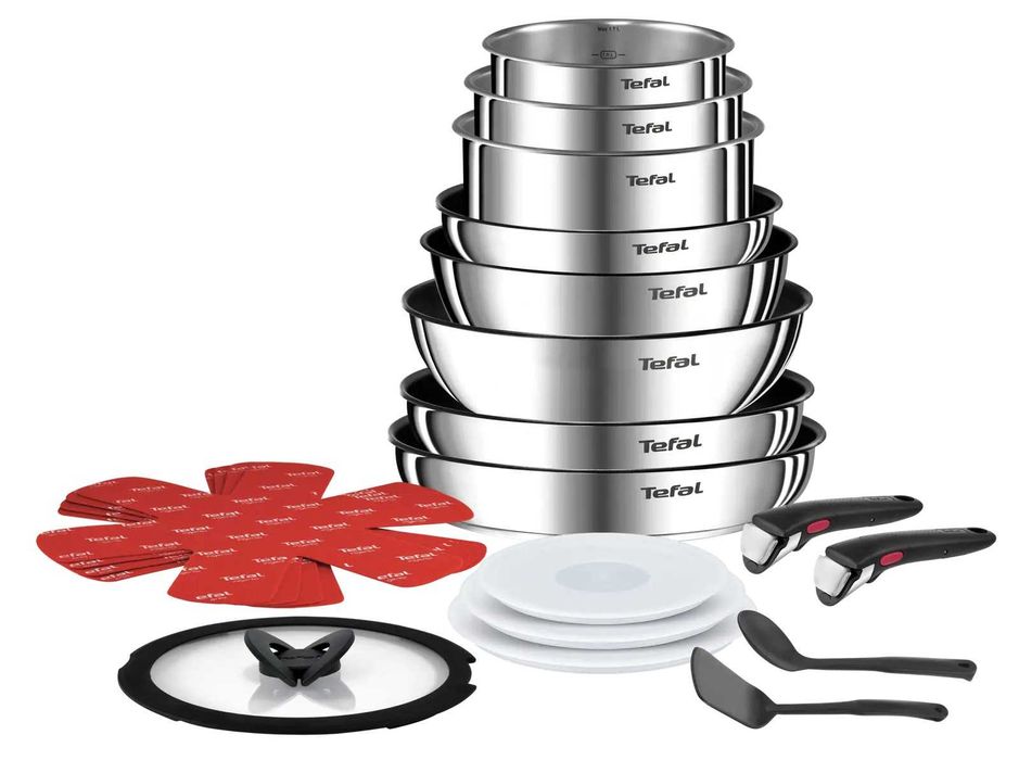 Tefal Ingenio Emotion 20 ч. - Комплект съдове за готвене + ст. капак