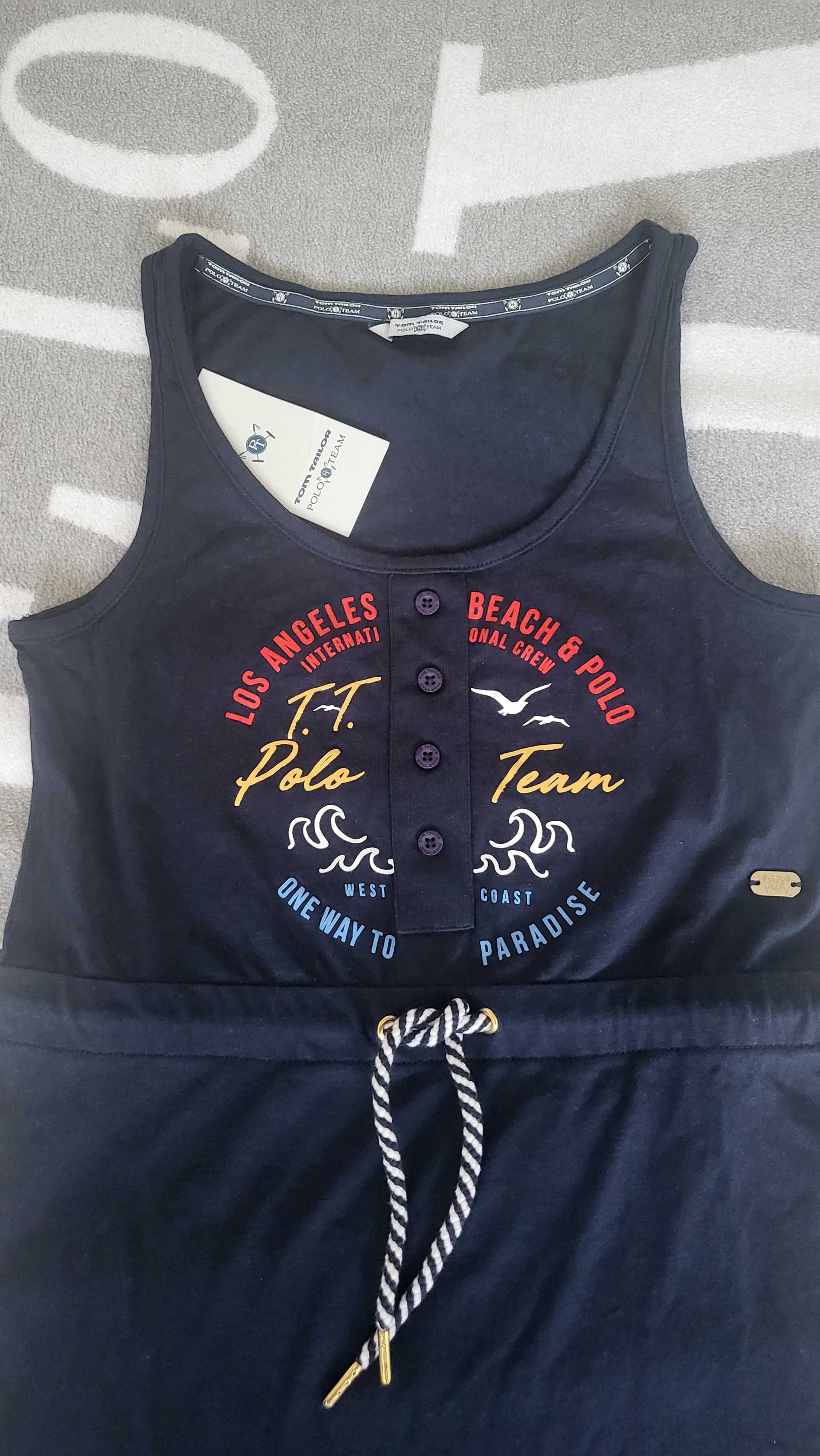Tom Tailor рокля Polo team с етикет