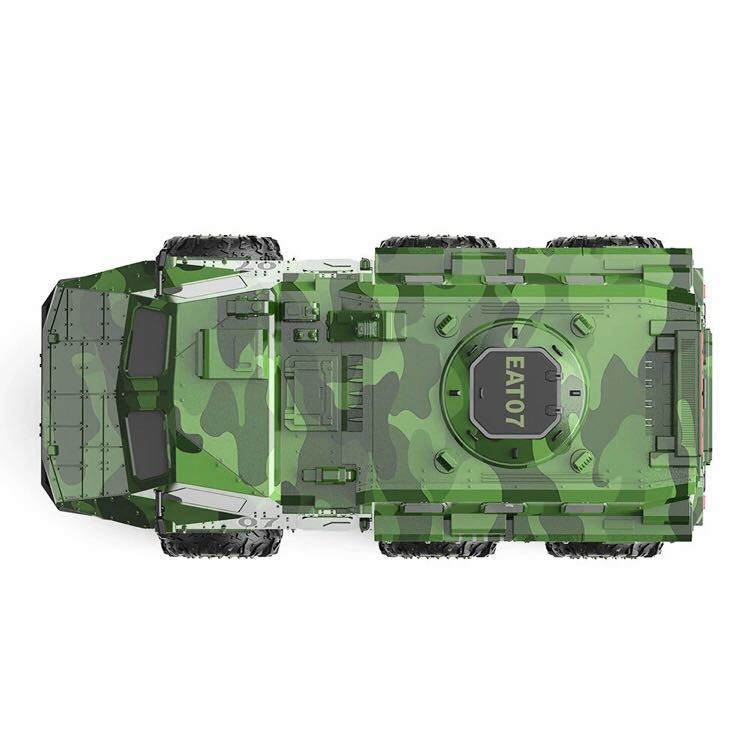 Военен Камион с 3 акумулаторни батерии Off-Road LED 22км/ч 1:16