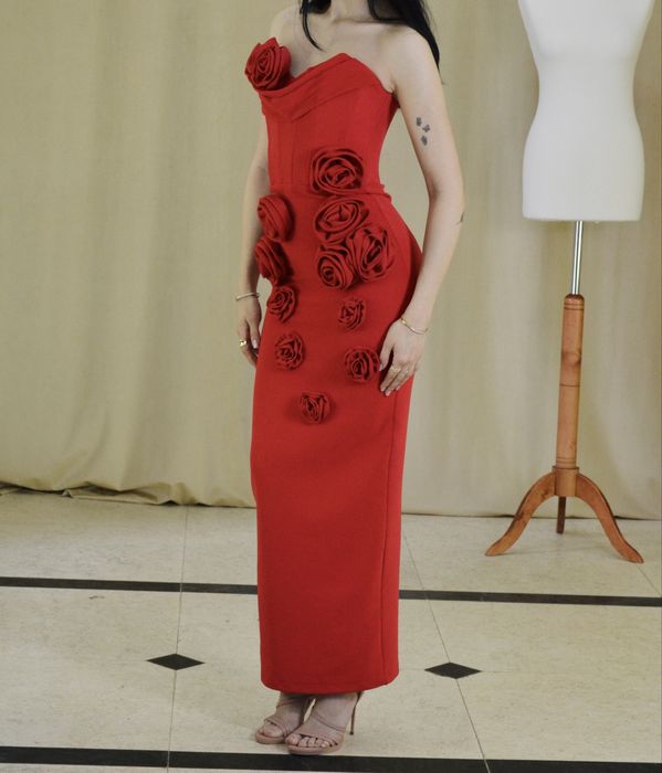 Rochie rosie Revelion, Craciun, evenimente