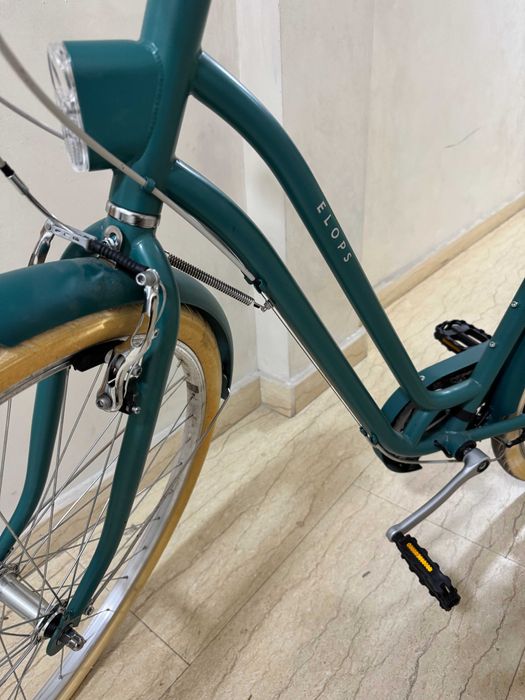 Bicicleta oras Elops cadru jos verde 7 viteze NOUA