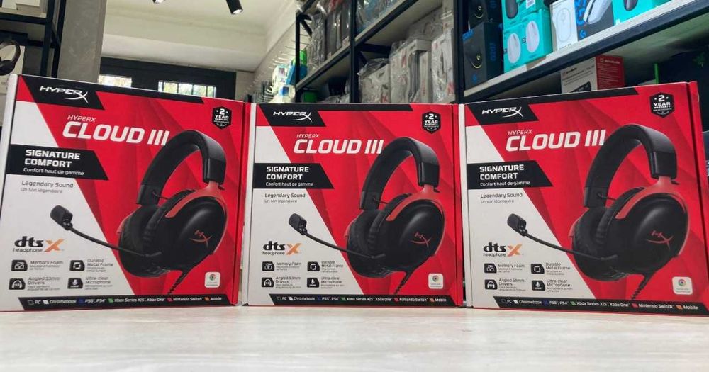 Наушники HyperX Cloud III Wired (Black - Red)