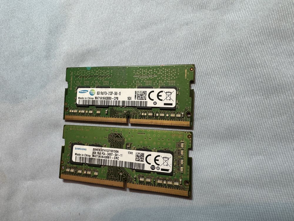 2 броя RAM РАМ памет за лаптоп DDR4 8GB ,  ram памет 16GB ОБЩО