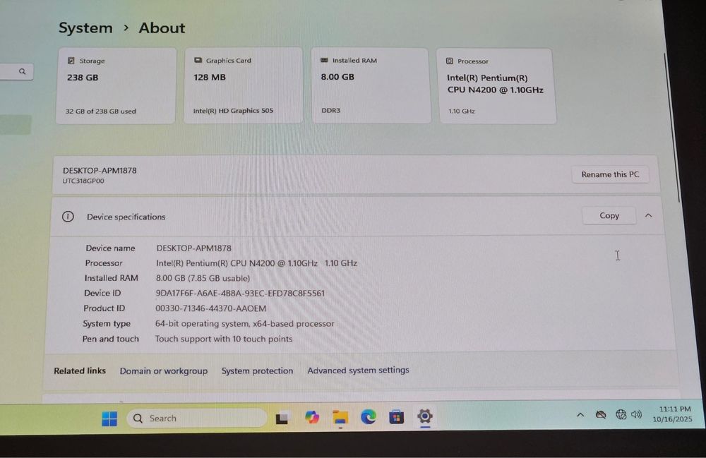 Sistem POS All in one 256 gb ssd 8 gb ram
