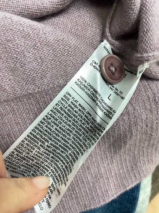 C&A PURE CASHMERE размер L / XL дамски кашмирен пуловер 100% КАШМИР