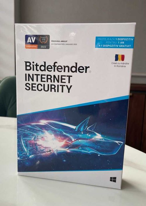 Bitdefender Internet Security, 1 an, 2 dispozitiv , licenta retail