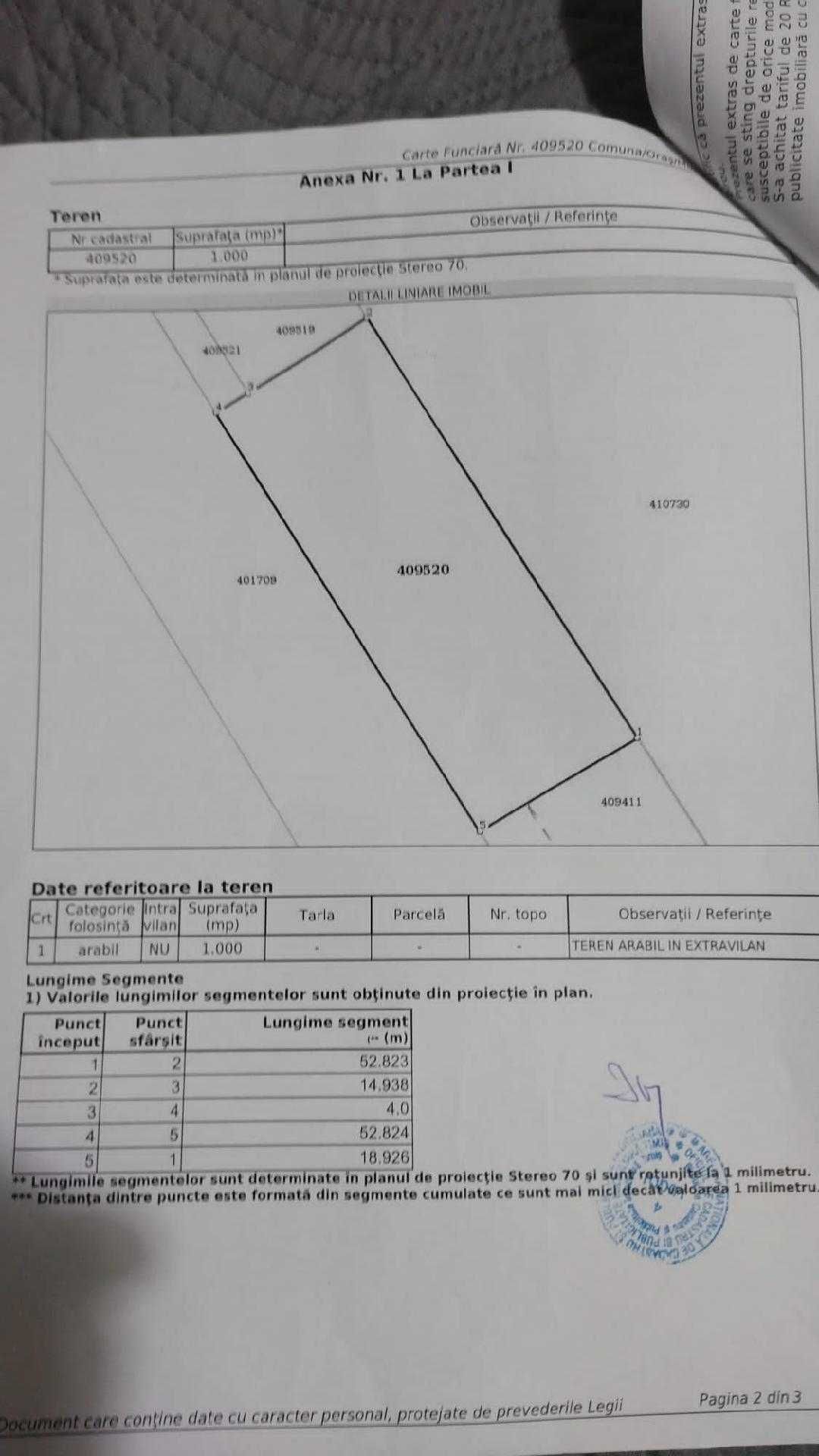 Vand 1 lot teren extravilan , str.Agriculturii