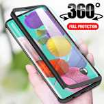 Кейс 360° Градуса Мат за Samsung Galaxy A51 / A71 / A41 + стъклен прот