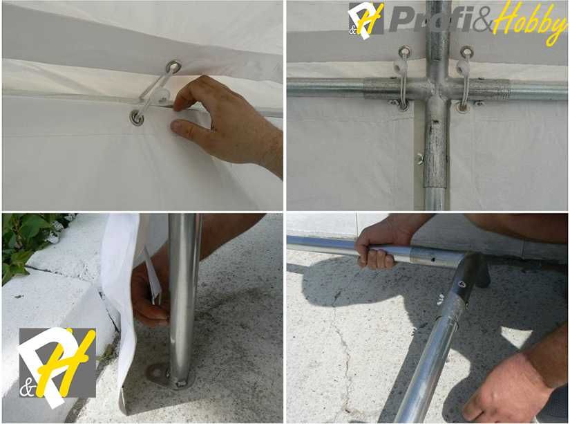 Професионални шатри 6х10м, 6x12м или 6х14м, 100% водоустойчиви