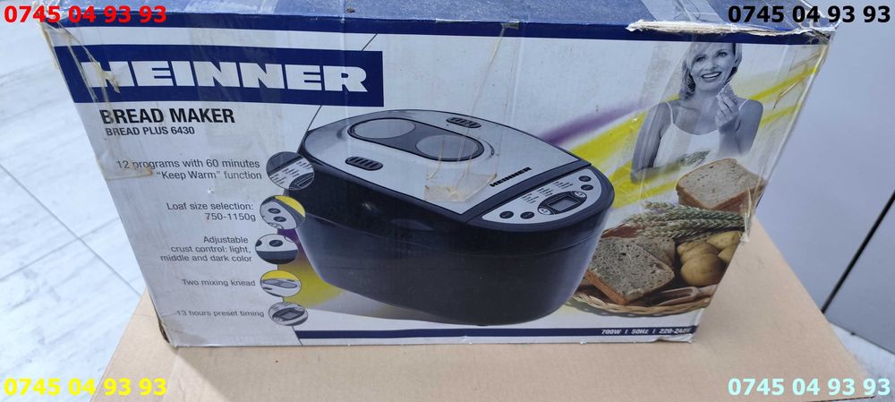 masina de paine HEINNER breadplus 6430 XBM 6430 defecta  completa