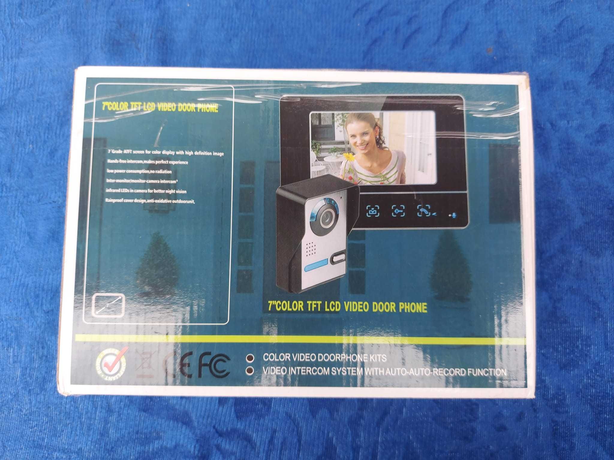 Video interfon Home, ecran diagonala 7" display color, alb