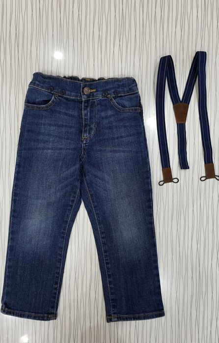 Брюки и рубашки H&M и джинсы Oshkosh на мальчика 2-4 года