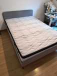 Pat Ikea SLATTUM cu Saltea Lems Pacifica 140x200
