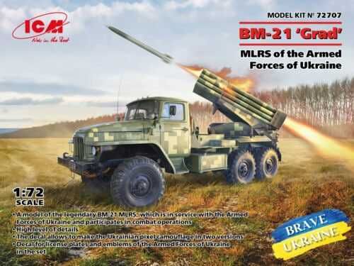 Сборная модель РСЗО «Град» (ICM, 1:72)