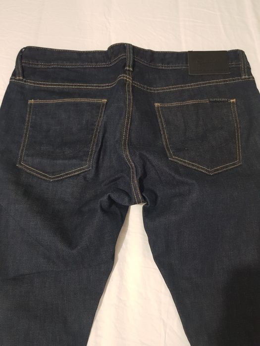 Blugi  Superdry skinny, bleumarin, mărime 36W-32L