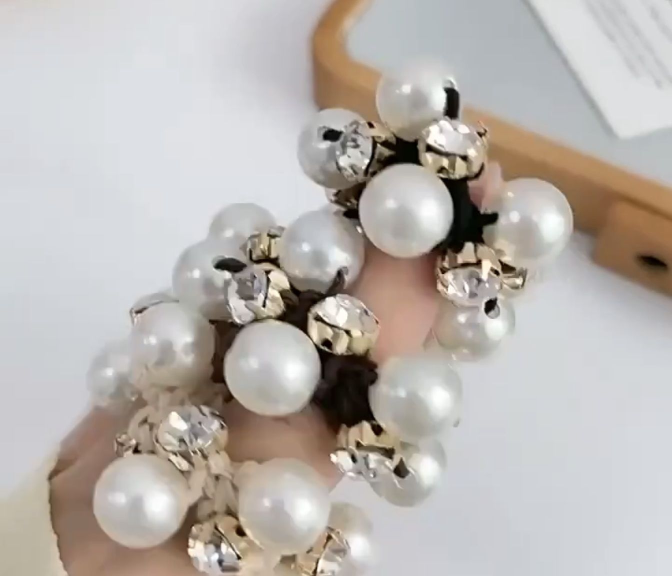 Set elastic de par cu perle