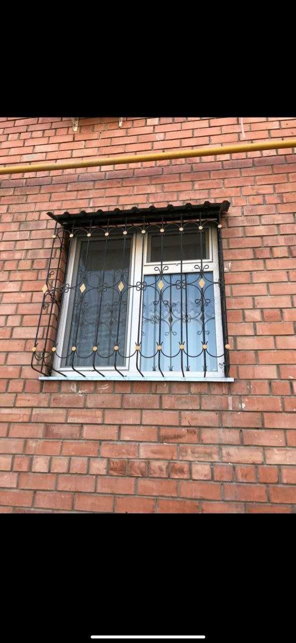 ковка решетки на окна ограждение козырьки  панжара panjara reshotka