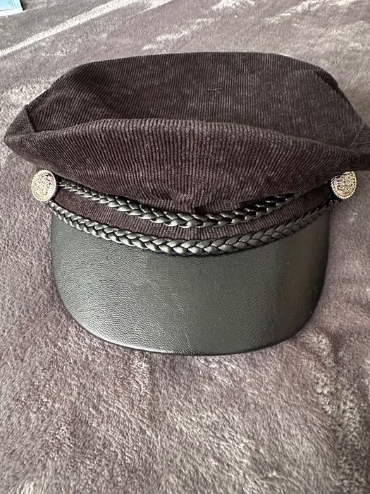 Pălărie de damă, beretă neagră, vintage