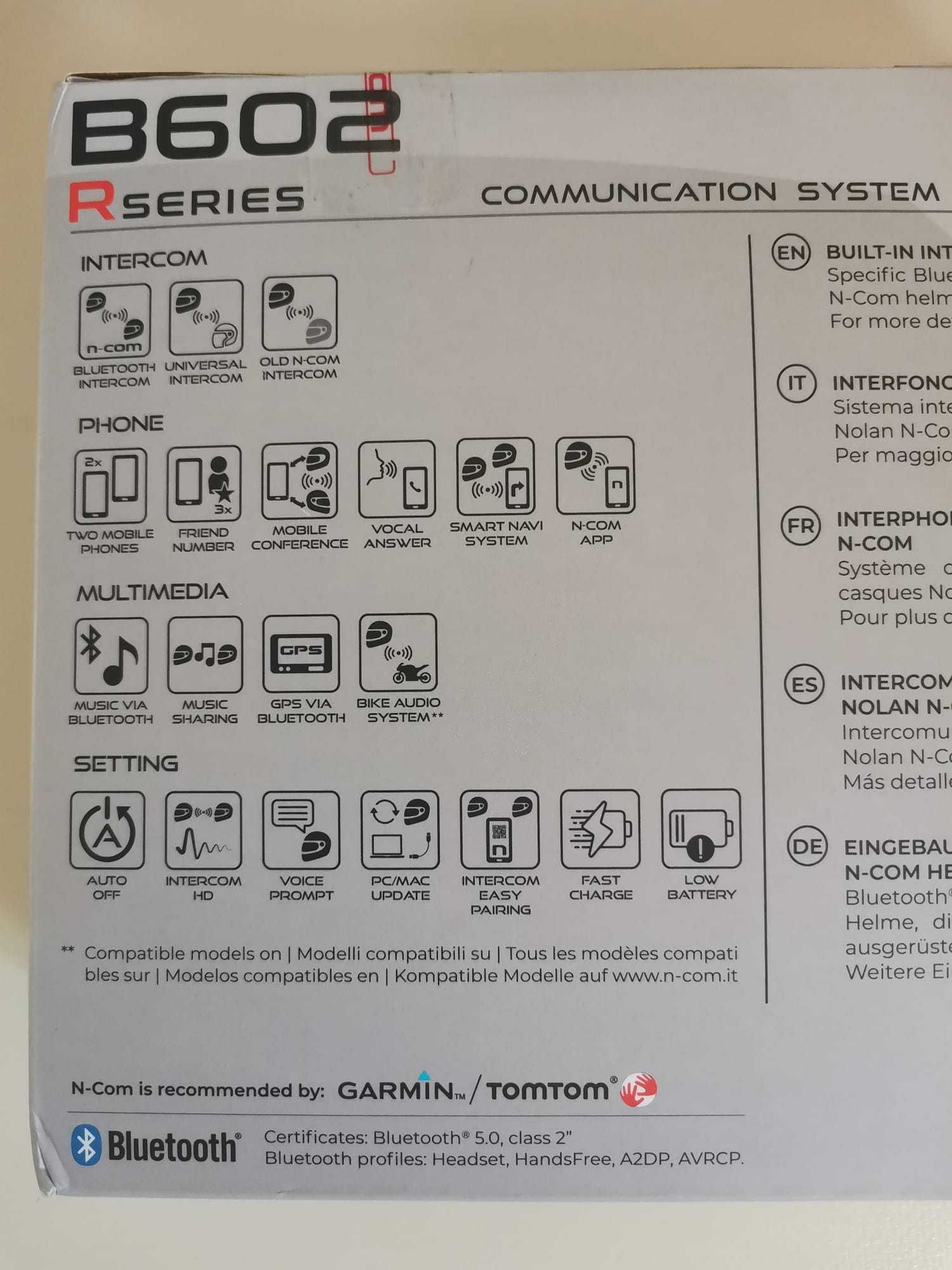 Intercom Moto,Nolan N-Com B602 R, set dublu de comunicare