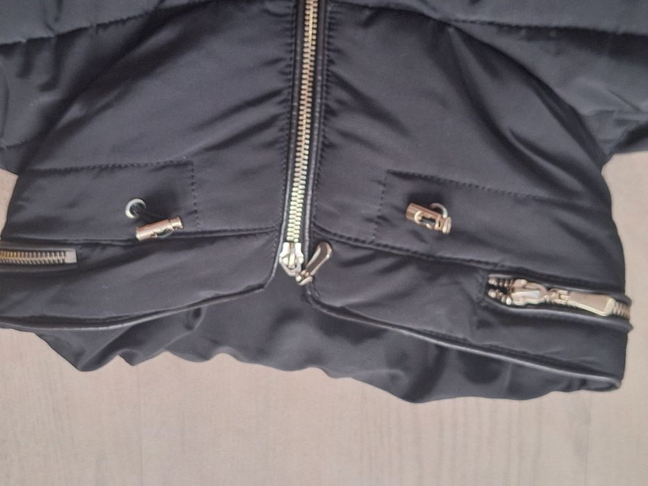 Дамско зимно черно яке