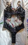 Body/Lenjerie sexy de culoare neagră cu imprimeu floral!