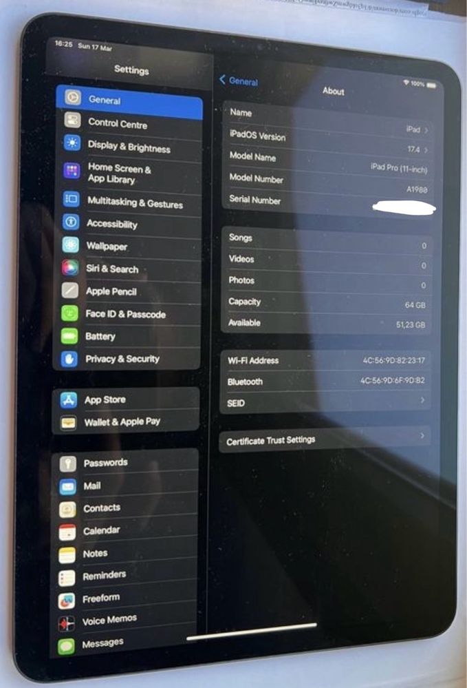 iPad Pro 11” 64 GB