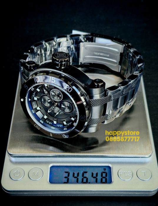 INVICTA Full Metal black Light 52 mm, Инвикта нов ръчен часовник