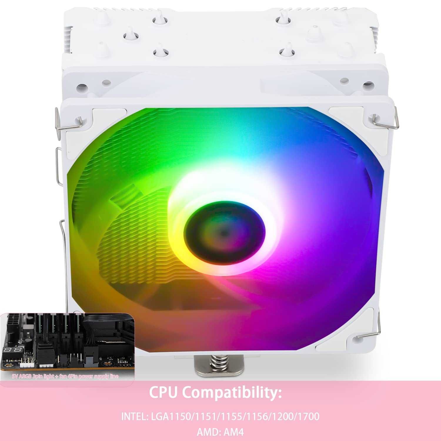 Cooler Procesor CPU Aer Thermalright A.King 120 SE alb ARGB,AMD Intel