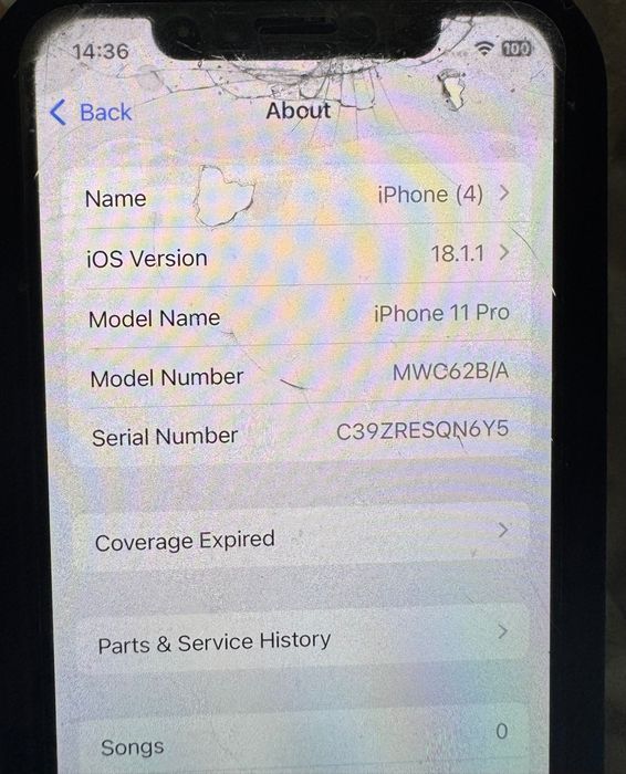 Работещ Iphone 11 PRO с пукнат екран